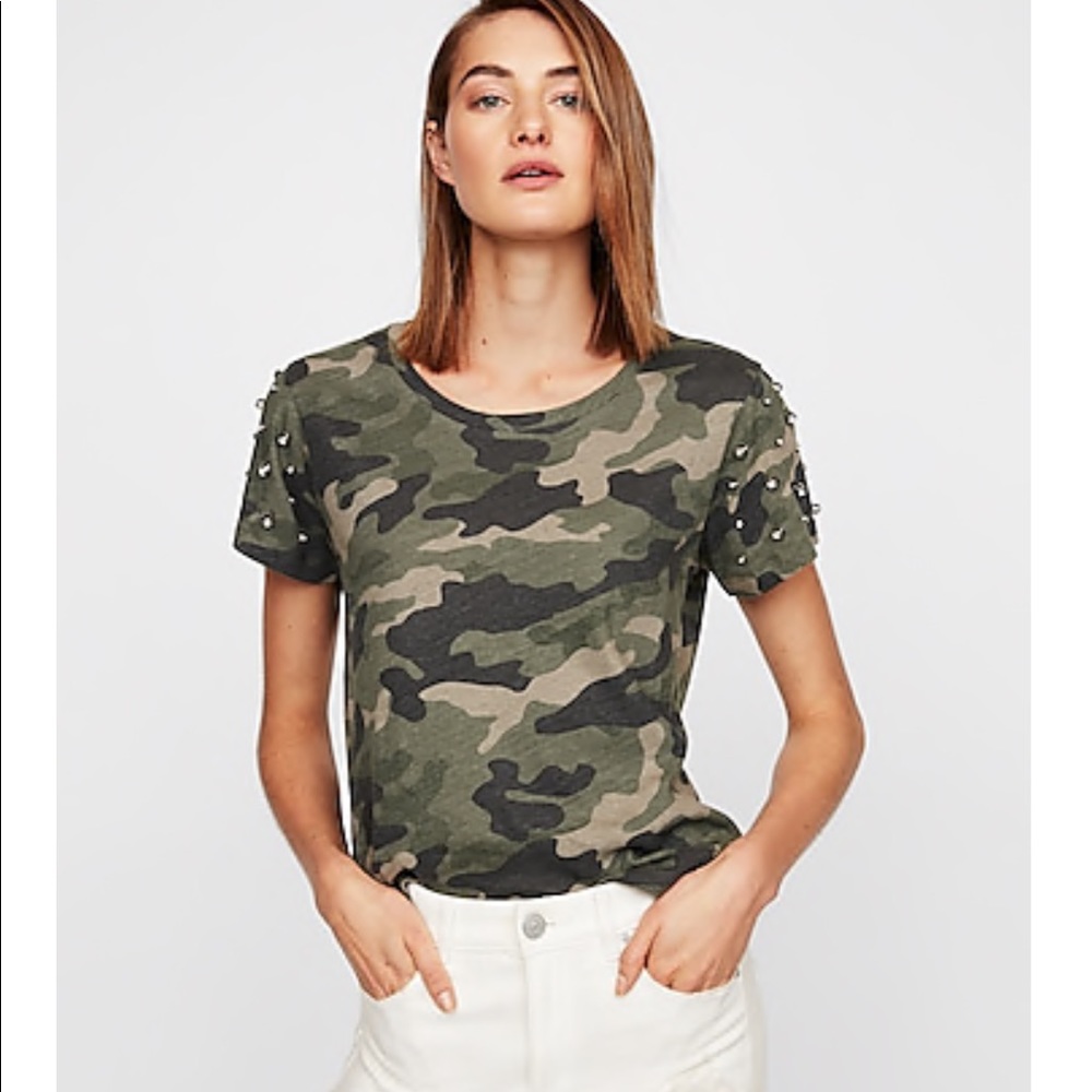 Express One Eleven Camo Tee